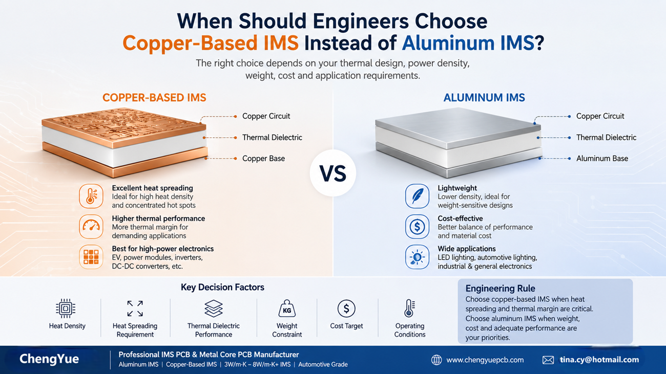 When Should Engineers Choose Copper-Based IMS Instead of Aluminum IMS? | ChengYue